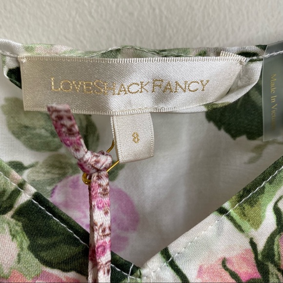 LoveShackFancy Ballet Blush Ambrette Floral Minidress - Picture 12 of 15